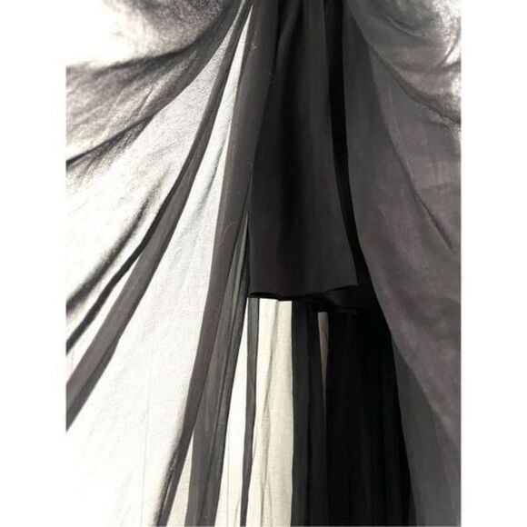 Dress the Population Bridal 'VIOLET' OFF THE SHOULDER CHIFFON GOWN DRESS XS - Picture 10 of 12